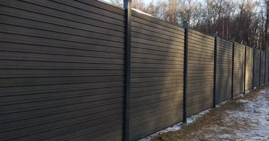 Fence Made of Metal-Plastic